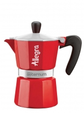 Кофеварка гейзерная Bialetti Aeternum Allegra RED (3 чашки)